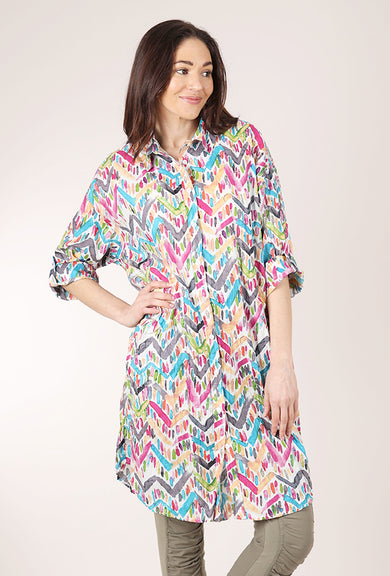 Dress Addict JiJi Dress, Pink/Teal 