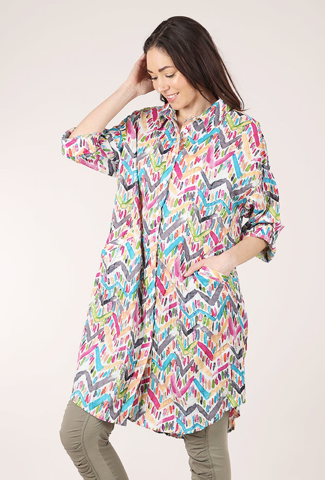 Dress Addict JiJi Dress, Pink/Teal 