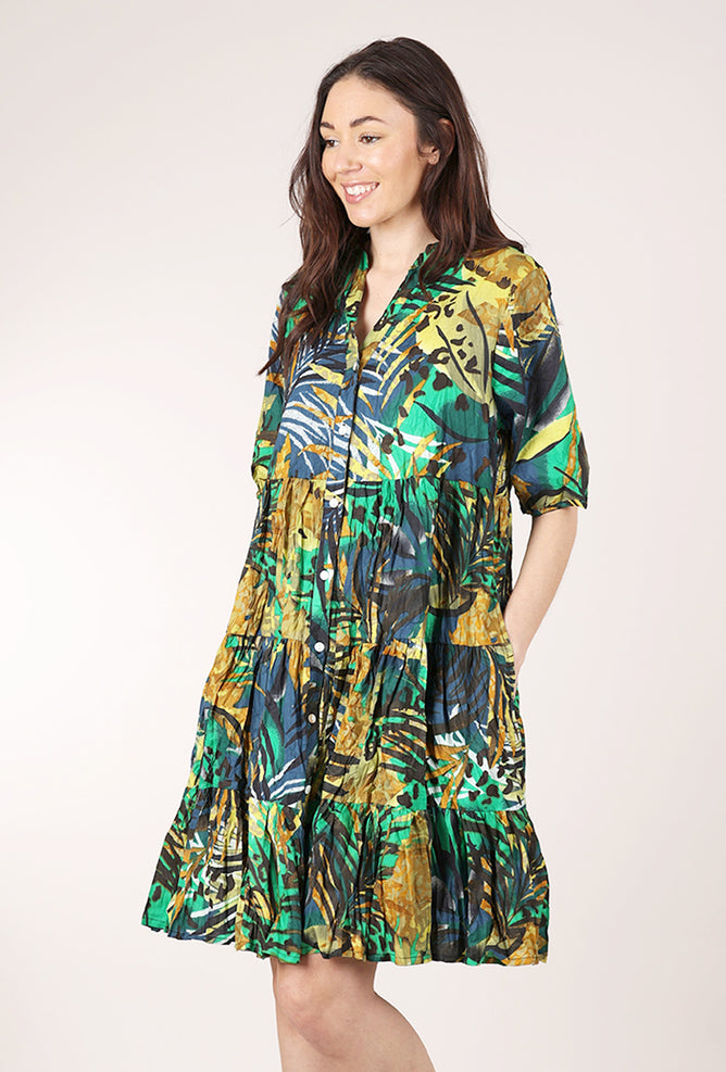 Dress Addict July Dress, Marine/Green 