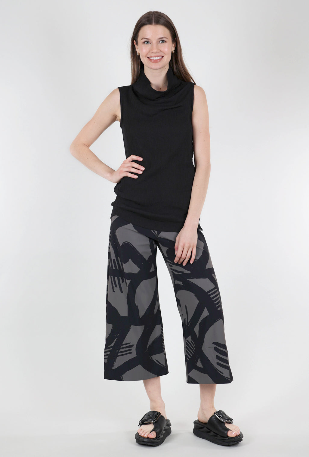 Porto Print Holiday Pant, Ravello Latte 