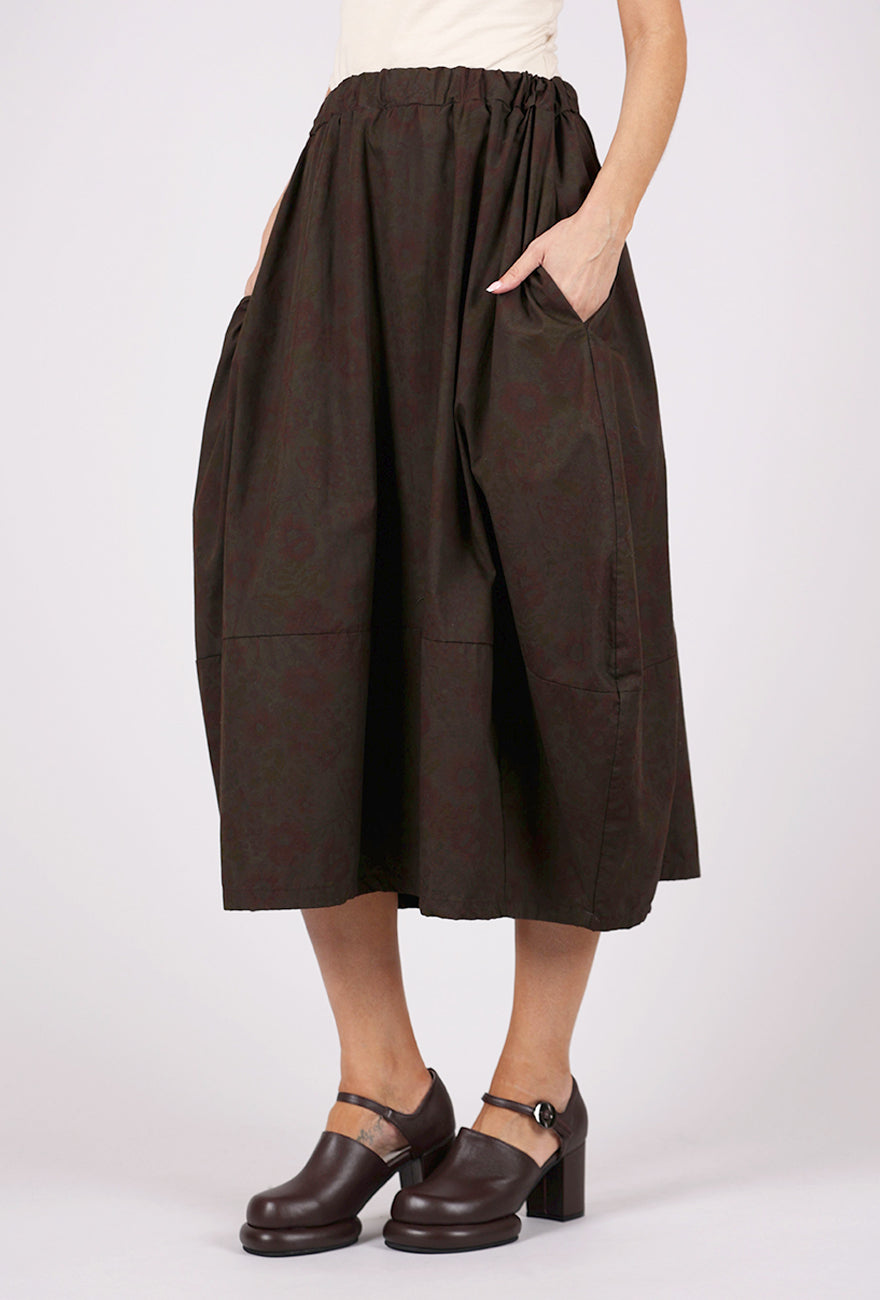 Artists & Revolutionaries Castleton Skirt, Chocolate Vintage Meadow 