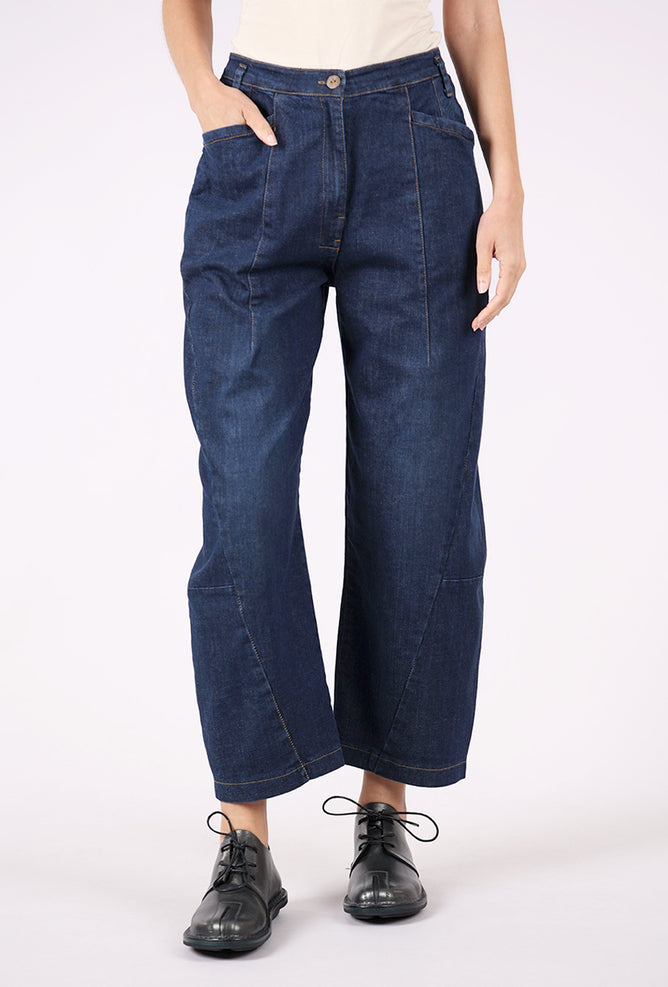 Lurdes Bergada LU Arched Leg Denim, Blue 
