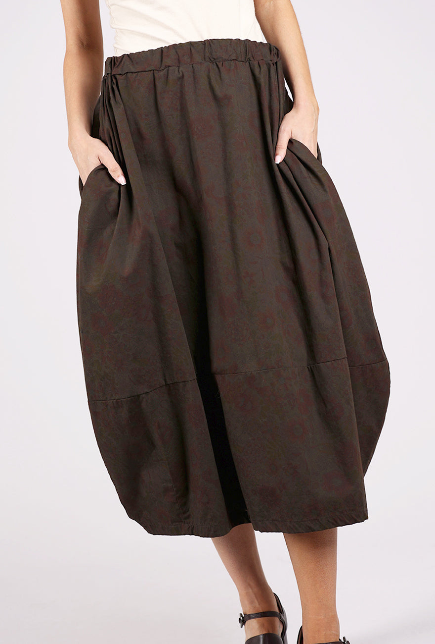 Artists & Revolutionaries Castleton Skirt, Chocolate Vintage Meadow 