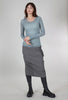 Cotelac Fine Wool-Blend Layering Top, Blue Gray 