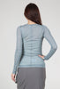 Cotelac Fine Wool-Blend Layering Top, Blue Gray 