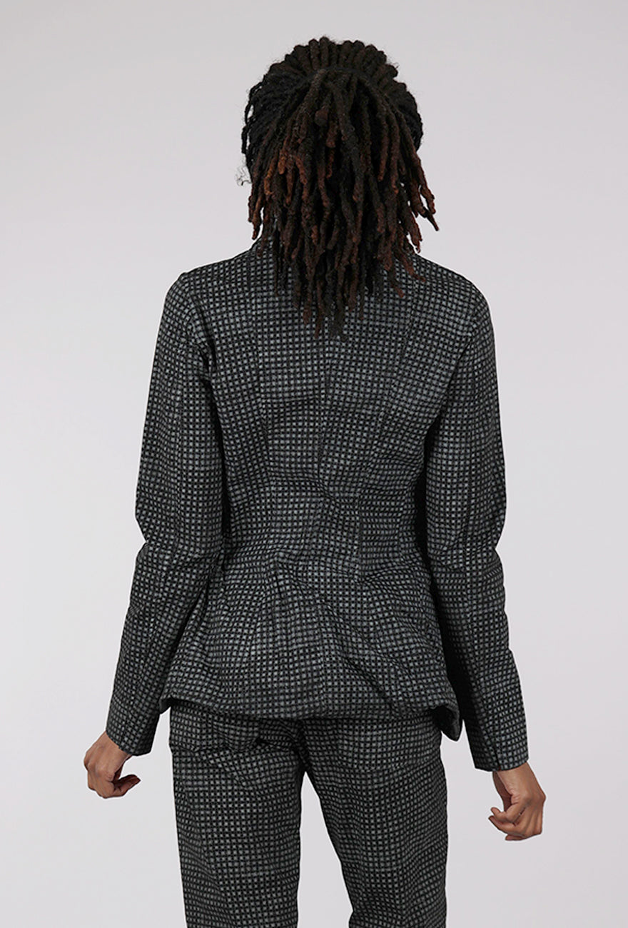 Rundholz Cotton Check Flap Pocket Jacket, Black 