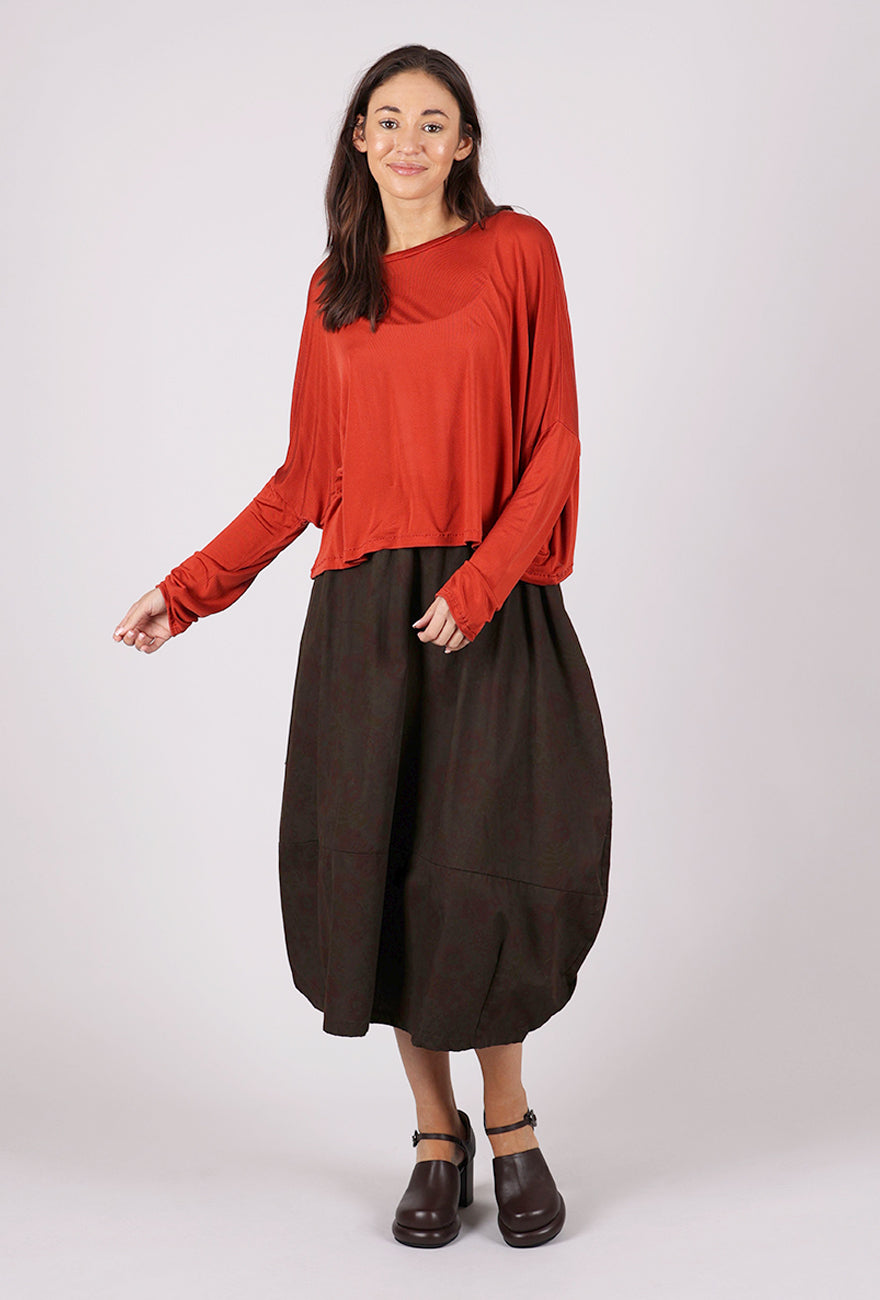 Artists & Revolutionaries Georgia Silk Knit Top, Bittersweet 