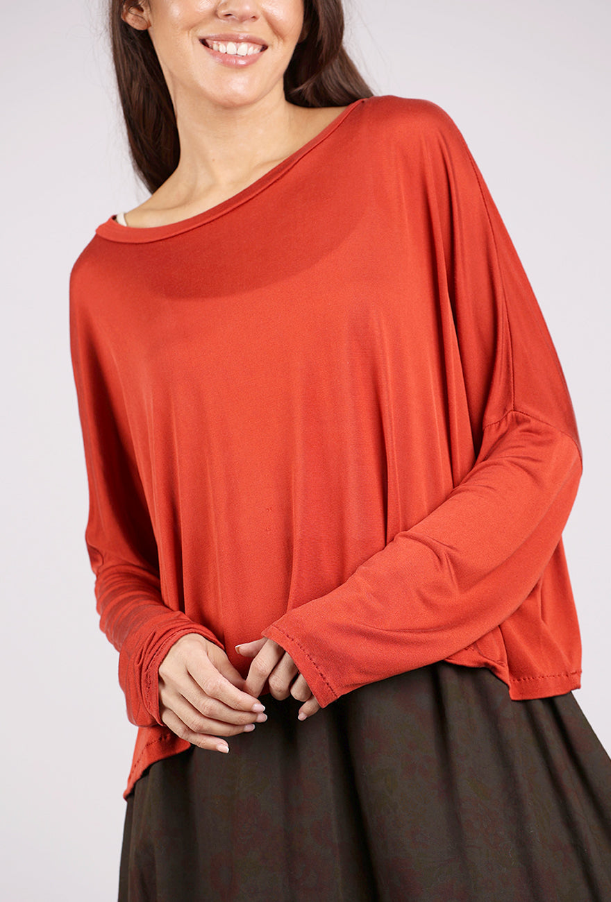Artists & Revolutionaries Georgia Silk Knit Top, Bittersweet 