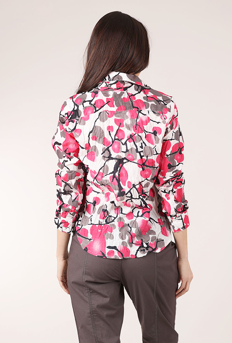 Dress Addict Jor Shirt, Hot Pink/Gray 