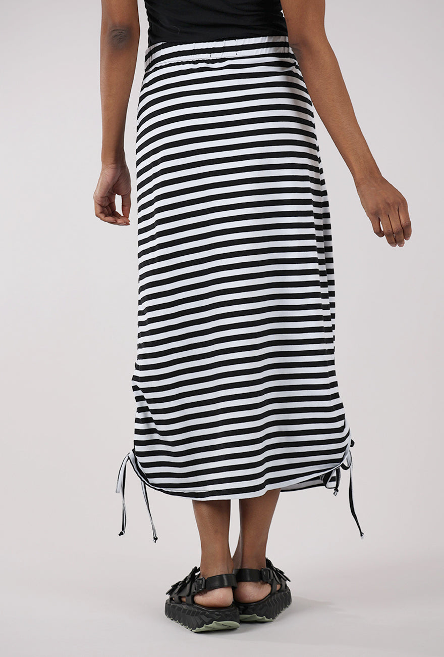 Pluslavie Summer Pen Skirt, Black/White 