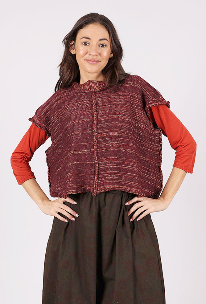 Paper Temples Stopper Vest, Sangria 
