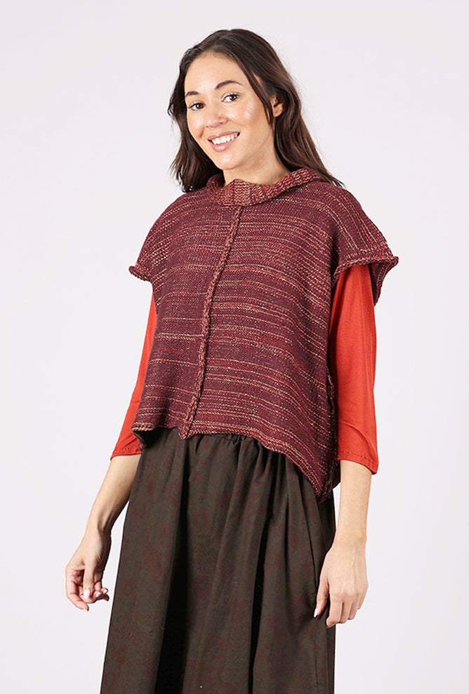 Paper Temples Stopper Vest, Sangria 