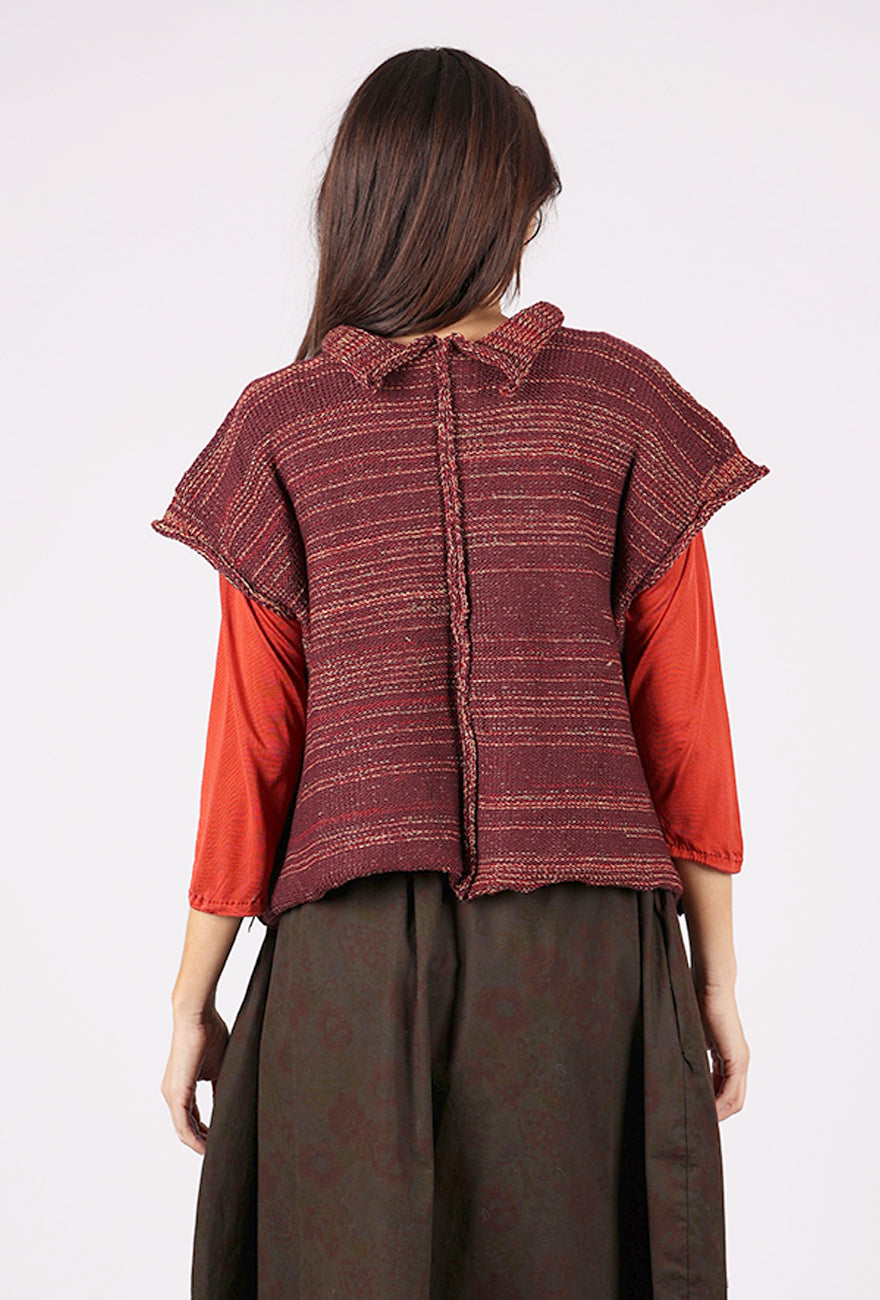Paper Temples Stopper Vest, Sangria 