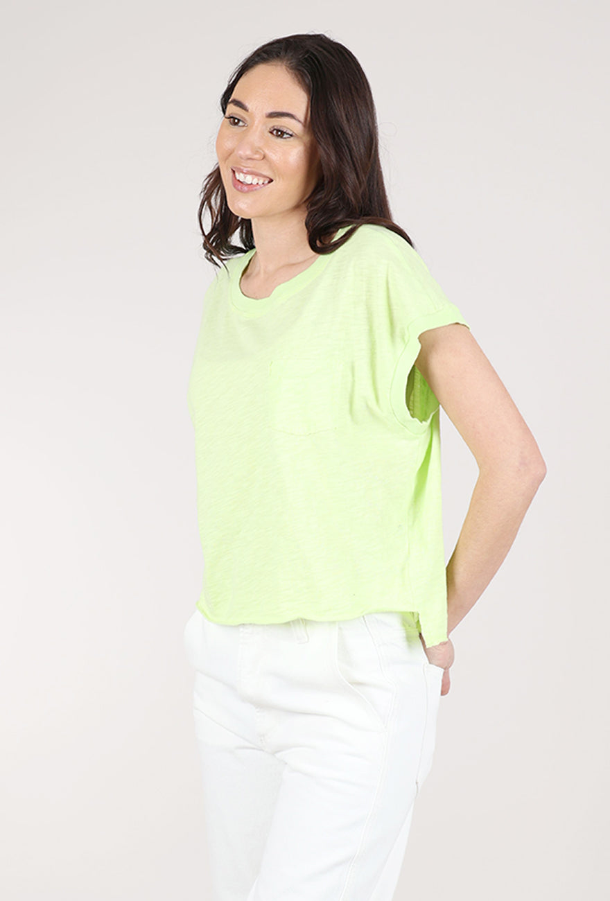 Mododoc Short Dolman Step-Hem Tee, Magic Mint 