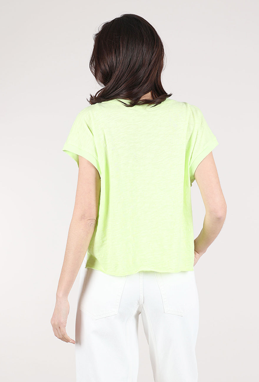 Mododoc Short Dolman Step-Hem Tee, Magic Mint 