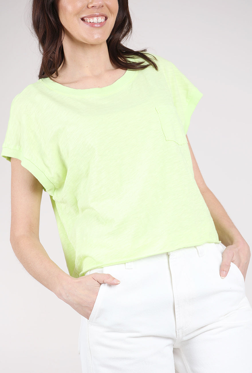 Mododoc Short Dolman Step-Hem Tee, Magic Mint 