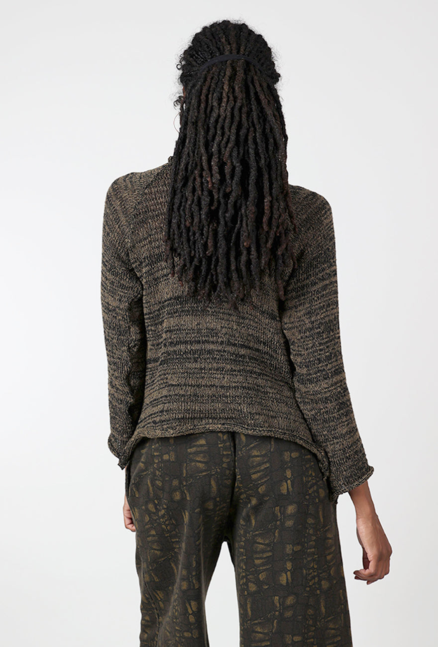 Paper Temples Ragtop Pullover, Olive Marl 