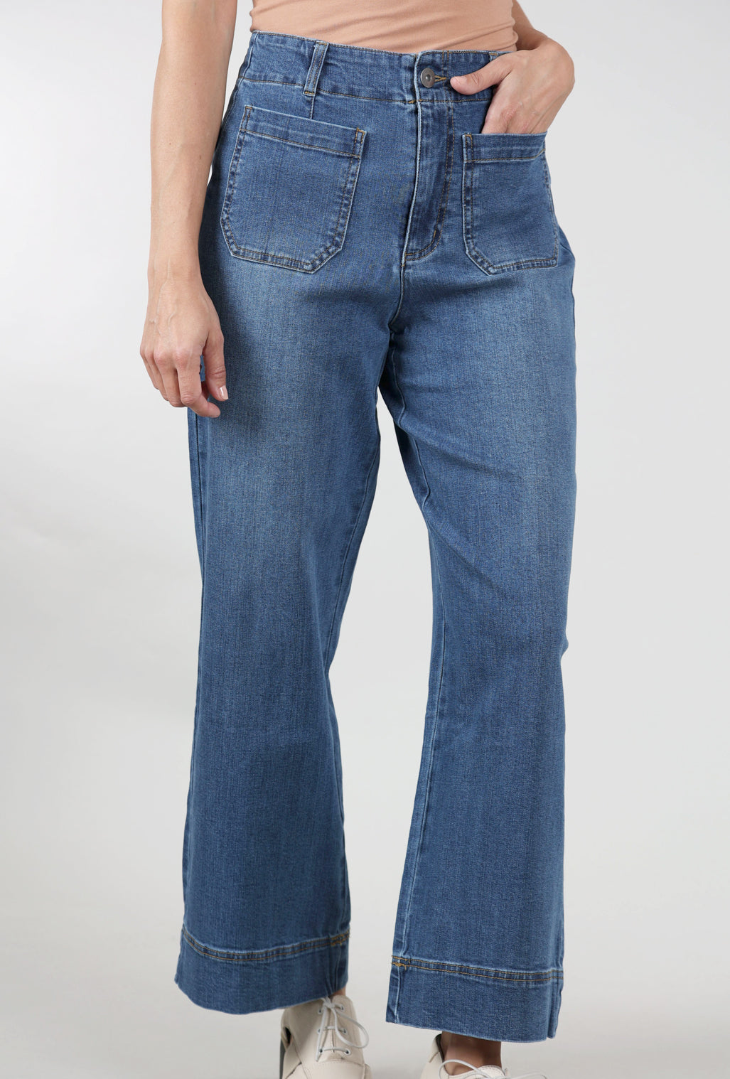 Habitat Stretch Denim Ankle Jean, Blue 