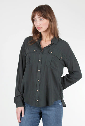 XCVI Smithson Button-Up Shirt, Hawthorne Green 