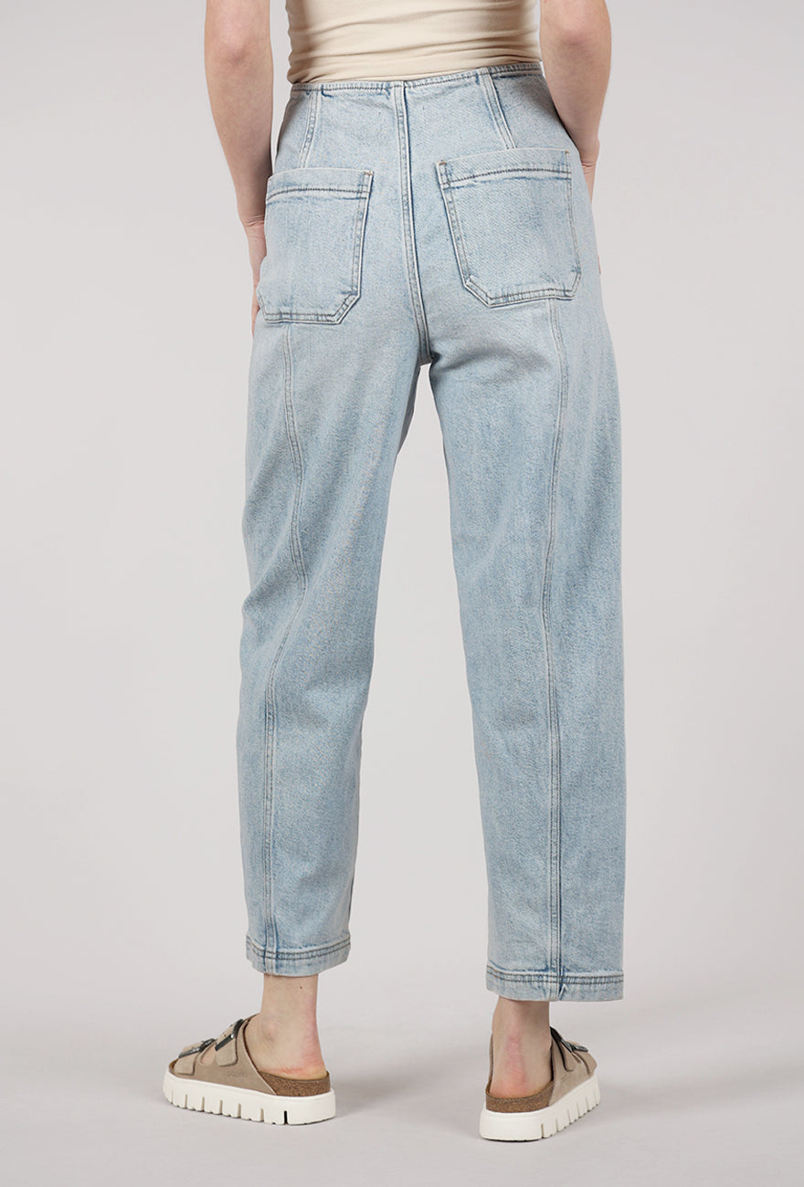 Pistola Blair High Rise Seamed Barrel Jean, Pristine 