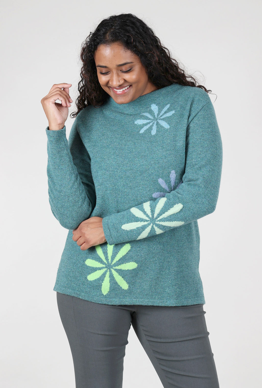 N.O.K Irani Sweater, Emerald 