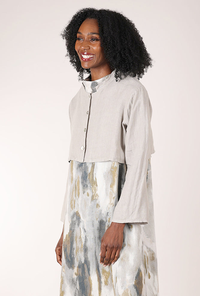 Bryn Walker Linen Jordan Jacket, Nebbia 