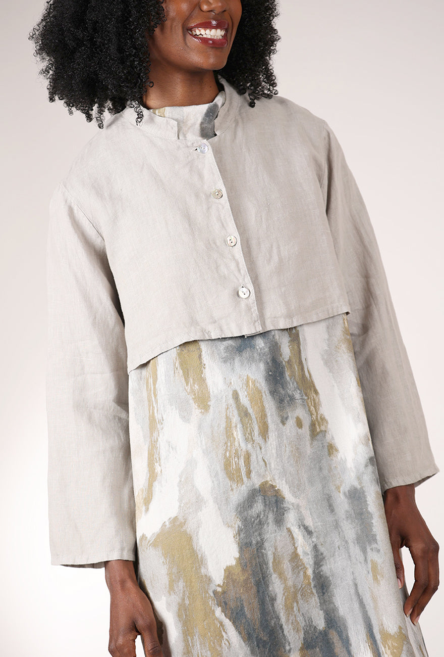 Bryn Walker Linen Jordan Jacket, Nebbia 