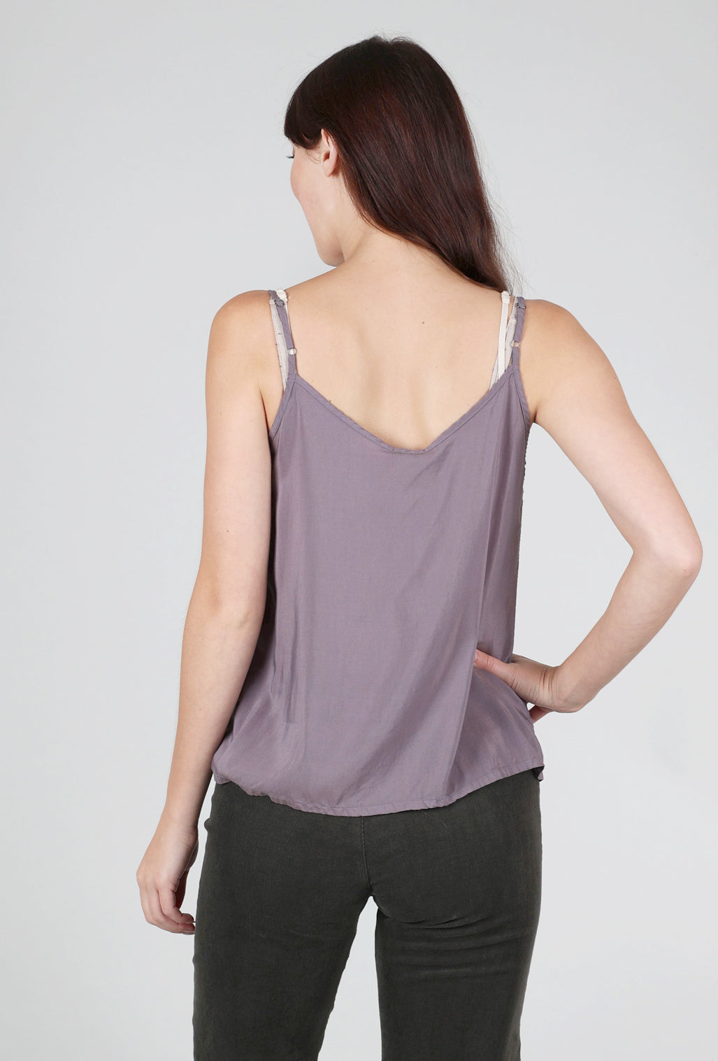 Grizas Silk Camisole, Mauve 