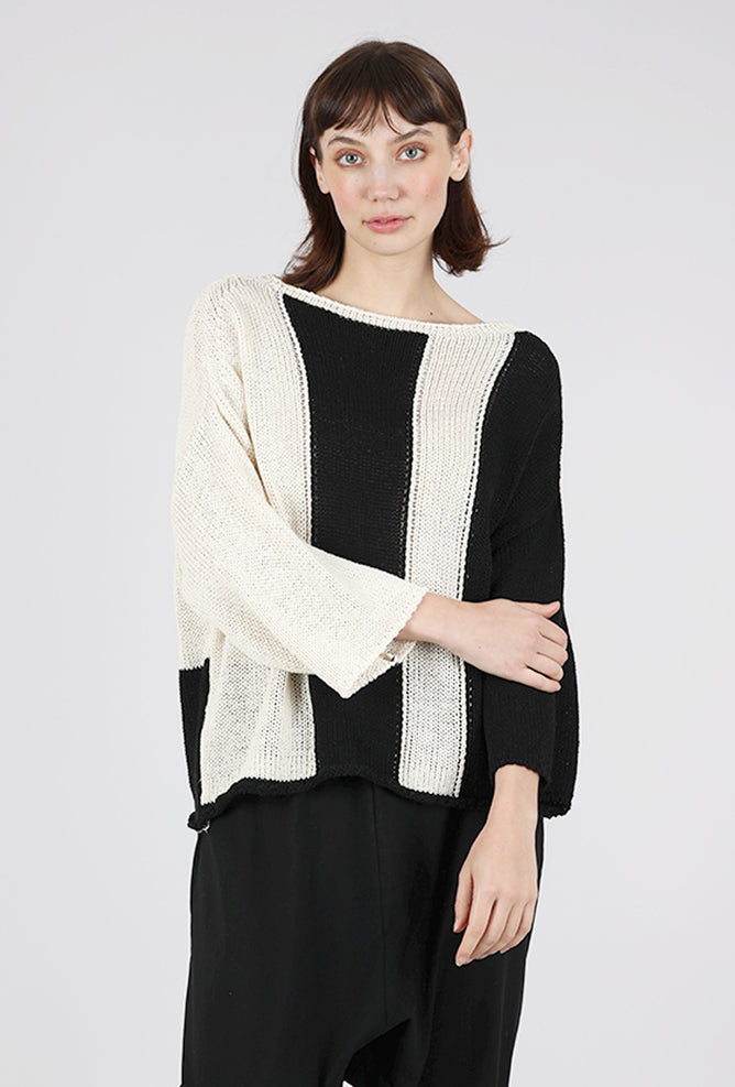 Alembika Didi Sweater, Black/White 