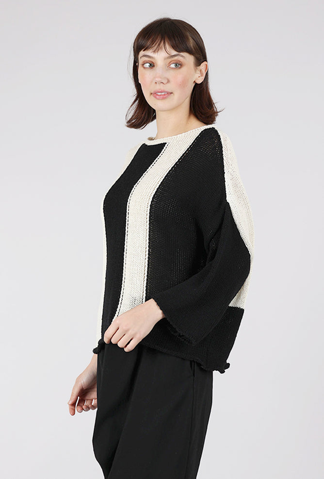 Alembika Didi Sweater, Black/White 