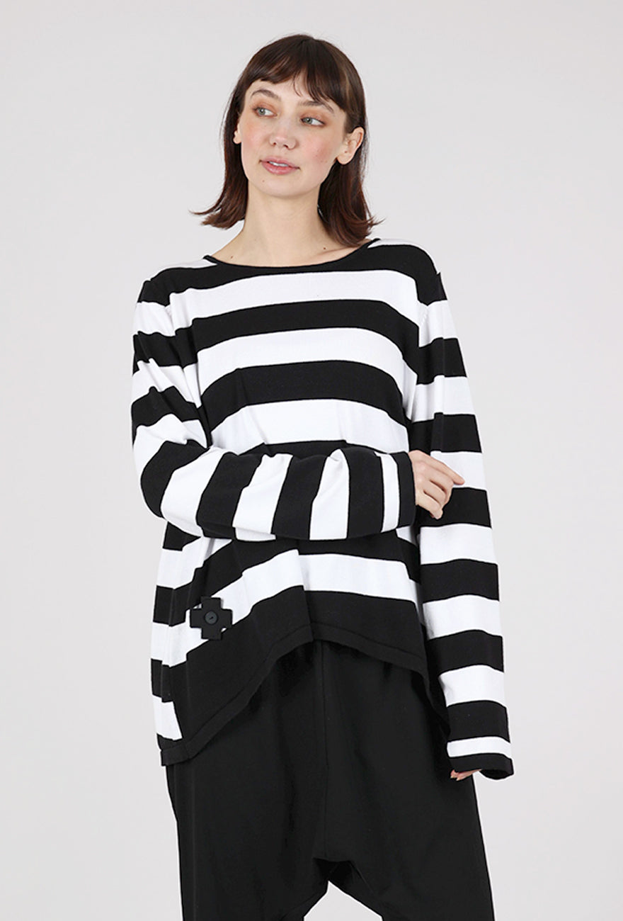 Pluslavie A Ringlet Sweater, Black Stripe 