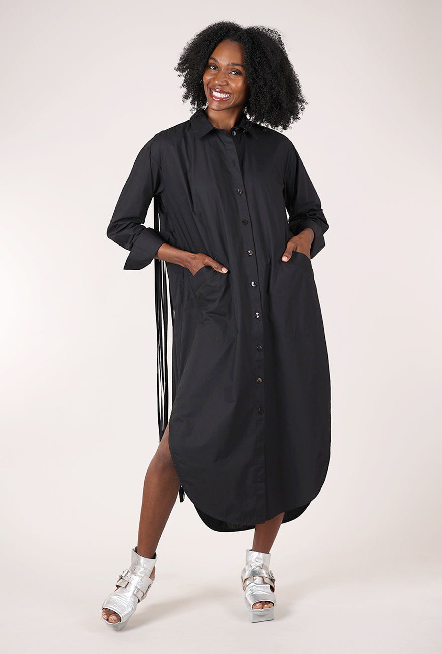 Bitte Kai Rand Party in the Back Shirtdress, Black 