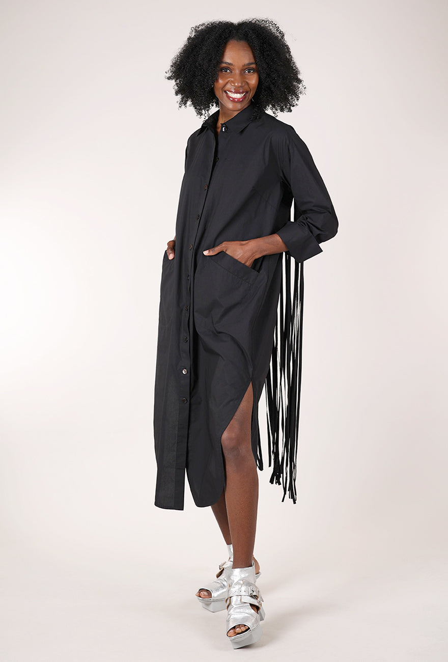 Bitte Kai Rand Party in the Back Shirtdress, Black 