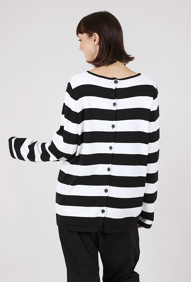 Pluslavie A Ringlet Sweater, Black Stripe 