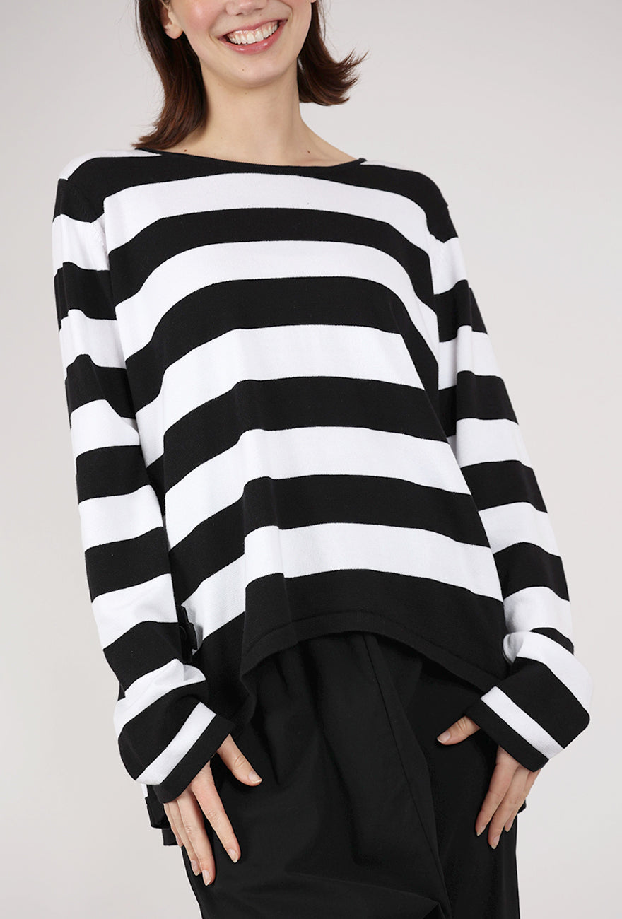 Pluslavie A Ringlet Sweater, Black Stripe 