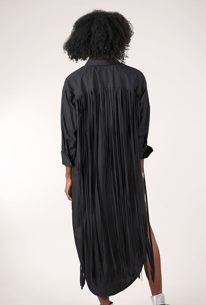 Bitte Kai Rand Party in the Back Shirtdress, Black 