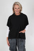 Fenini Fleece Pullover Topper Vest, Black 