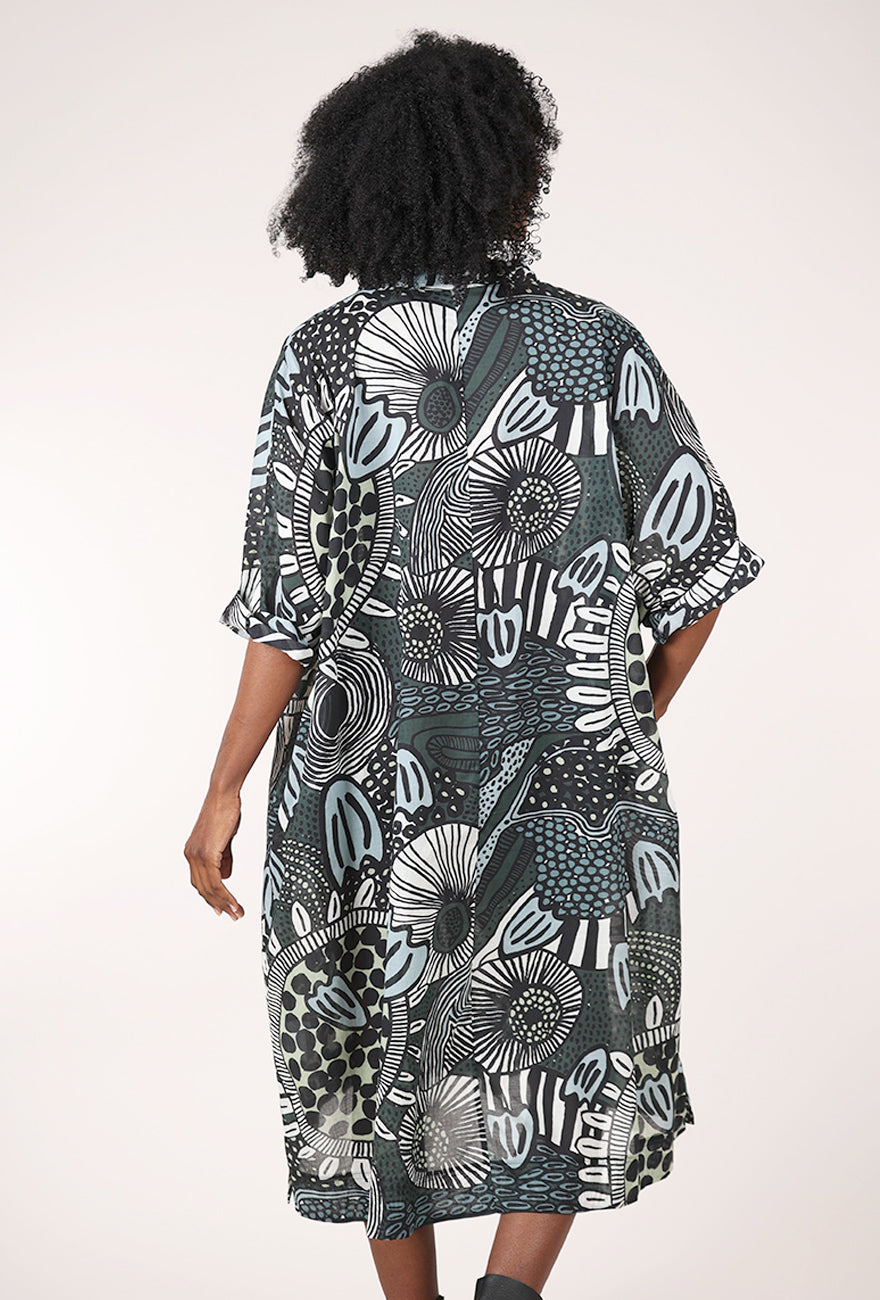 Rundholz Cotton Lawn Dress, Multi 