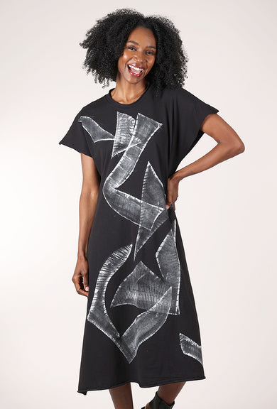 Cynthia Ashby Darling Graphic Dress, Black 