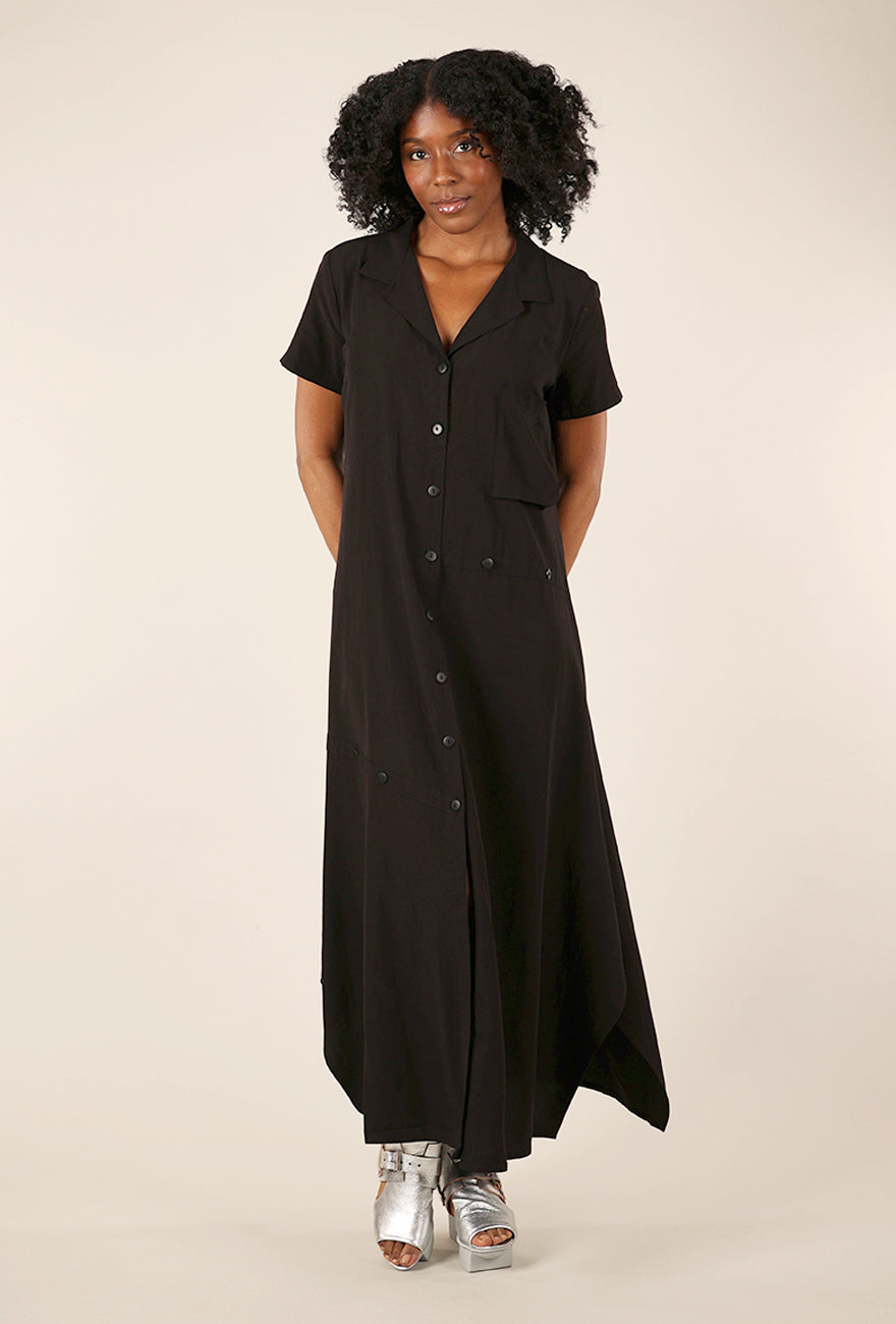 Lurdes Bergada Pockety Dress, Black 