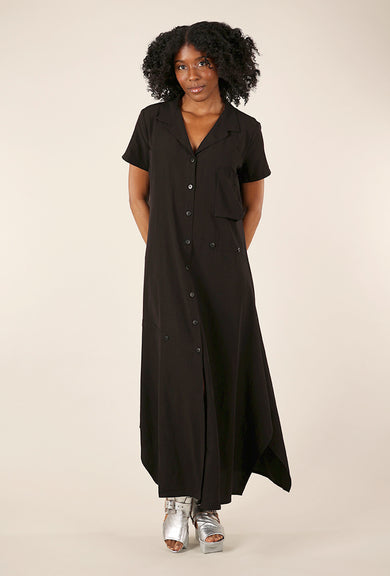 Lurdes Bergada Pockety Dress, Black 