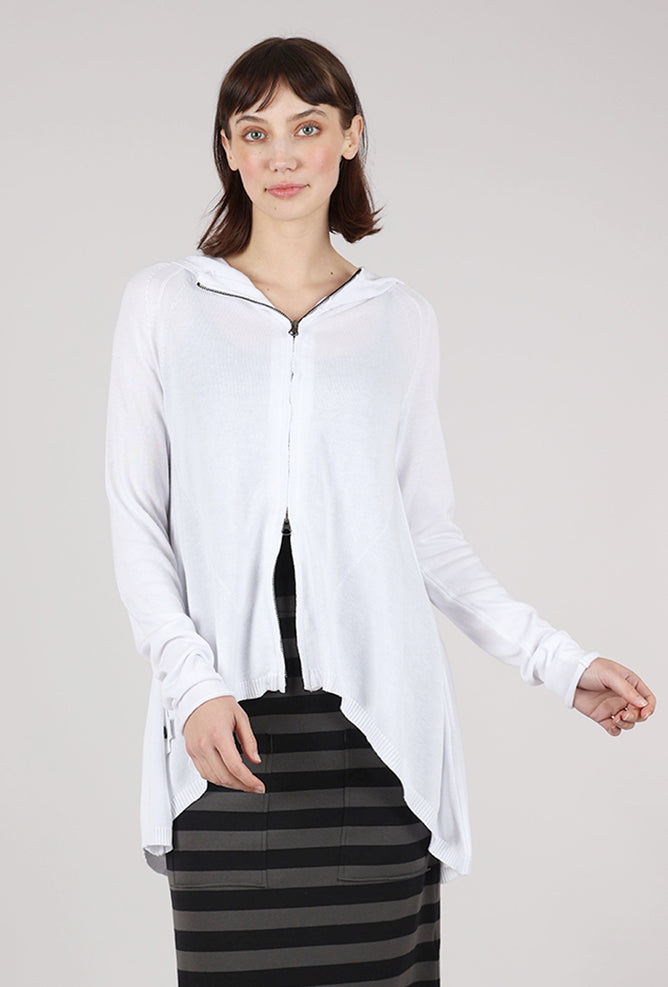 Pluslavie 2 Zip Sweater Jacket, White 
