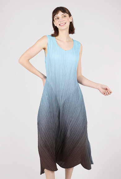 Alquema Long Estrella Dress, Blue Topaz 