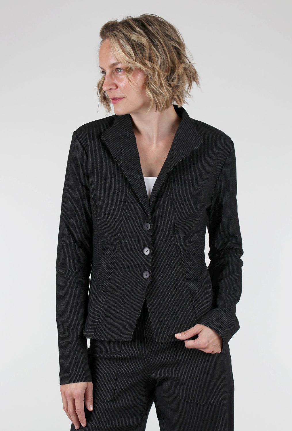 Porto Rousseau Jacket, Black Stripe 