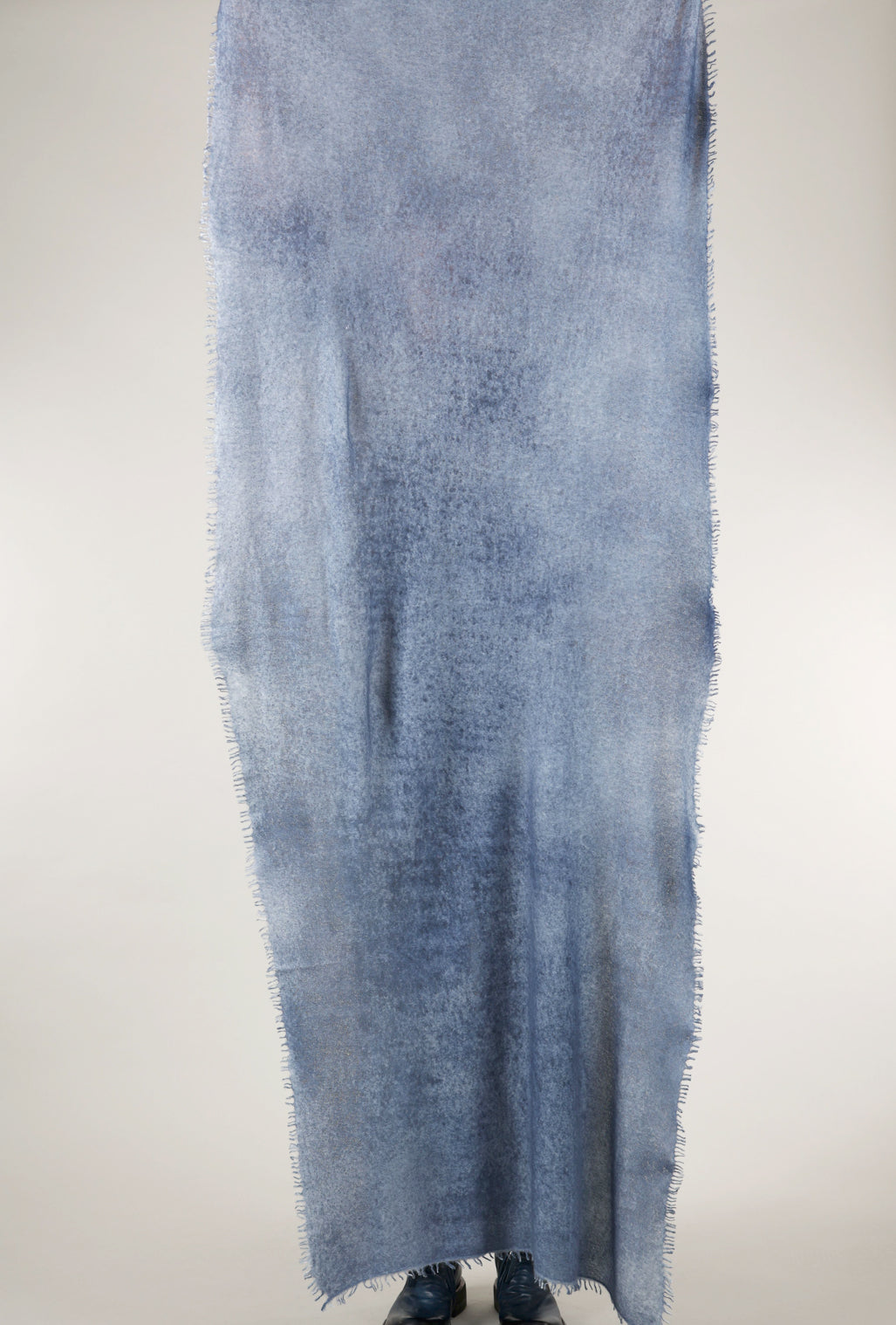 Alessandro Aste Spray Art Felted Cashmere Scarf, Jeans 