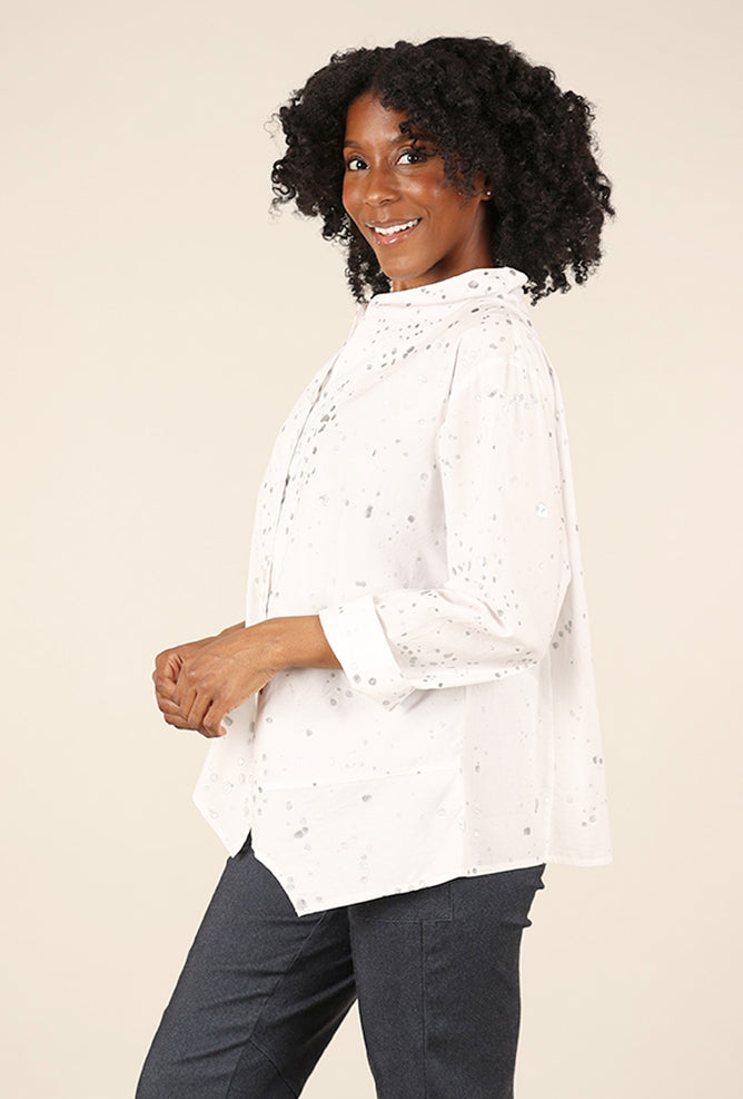 M Square Art Shirt, Drizzle 