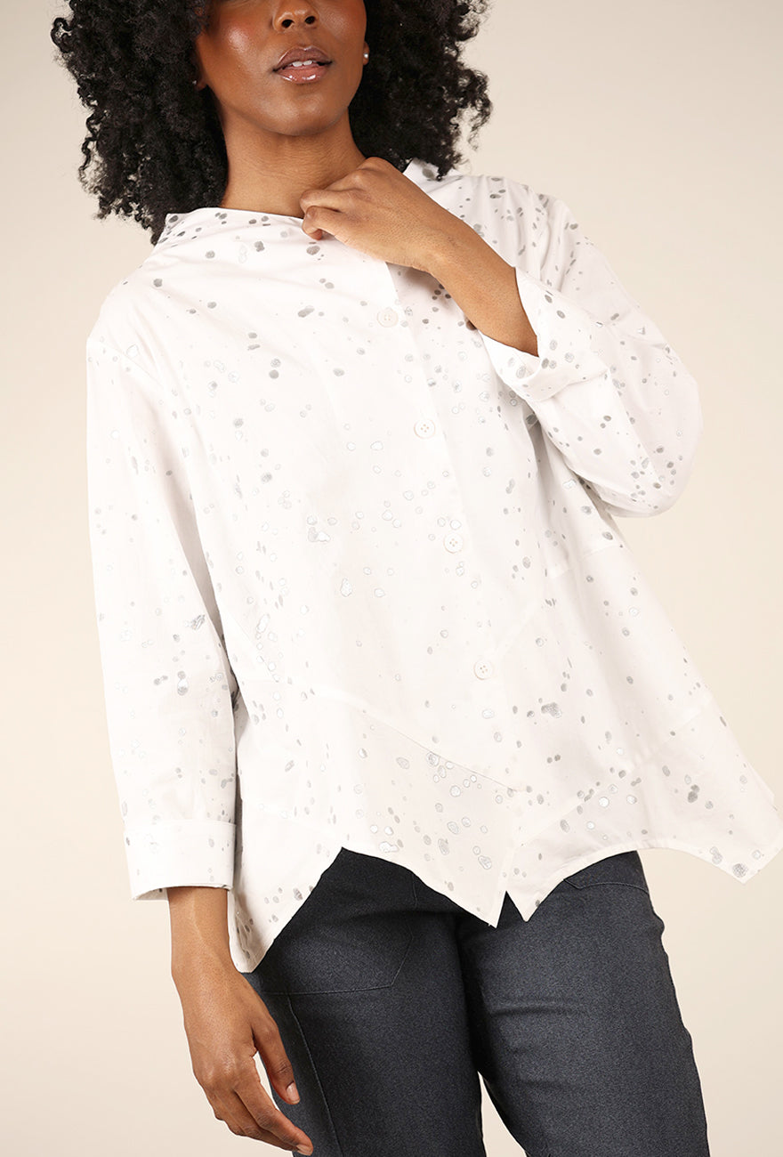 M Square Art Shirt, Drizzle 