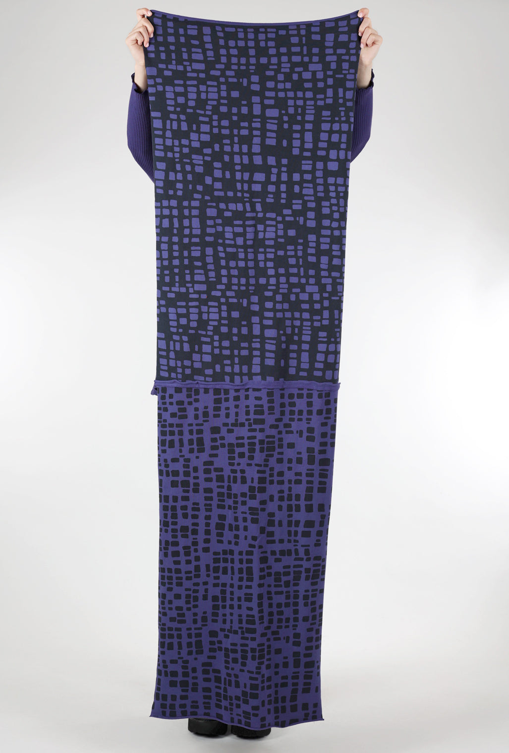 Fenini Metro Print Shawl, Violet 