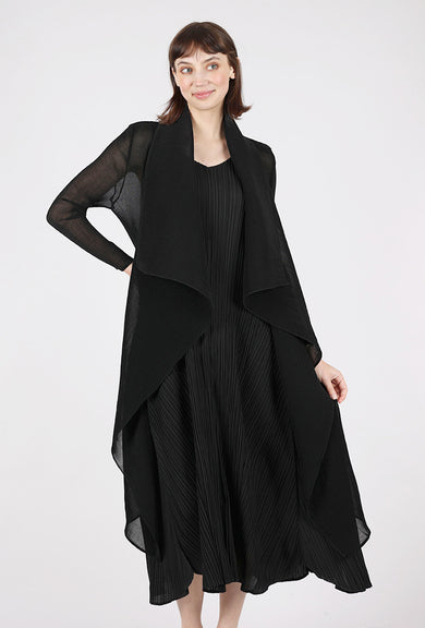 Alquema Collare Coat, Black 