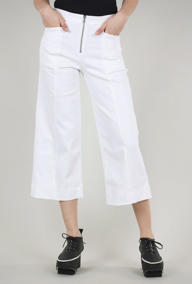 Porto Sutton Denim Pant, White 